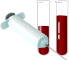 needle and blood